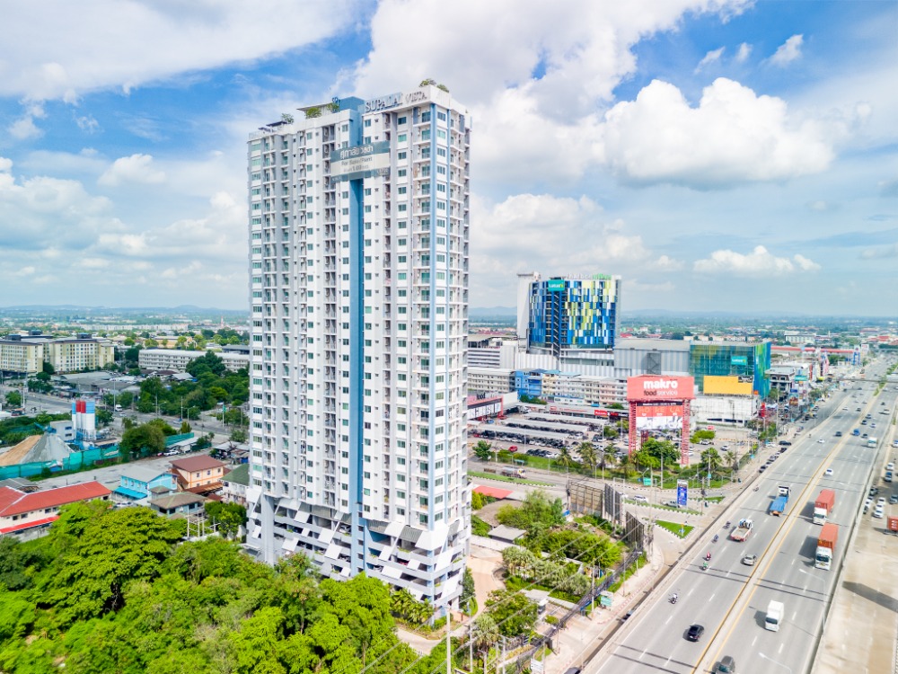 For SaleCondoSriracha Laem Chabang Ban Bueng : 1-bedroom apartment for sale with a 3-year rental guarantee in Laem Chabang Supalai Vista Condominium