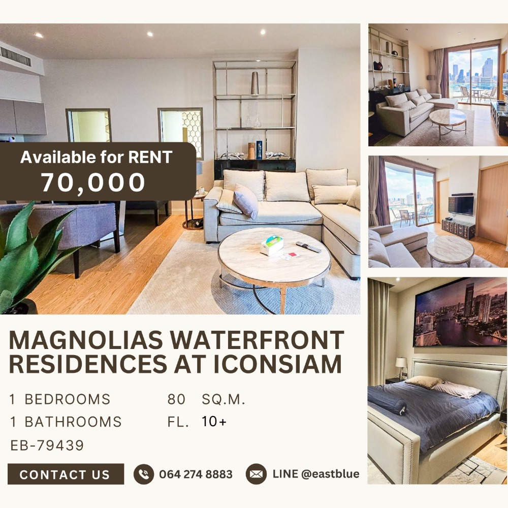 For RentCondoWongwianyai, Charoennakor : Magnolias Waterfront Residences at ICONSIAM for rent 70k