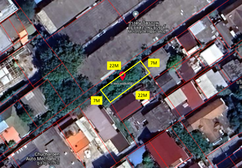 For SaleLandWongwianyai, Charoennakor : Land for sale, Soi Lat Ya 1, size 44.9 sq w, empty land in the heart of the city.