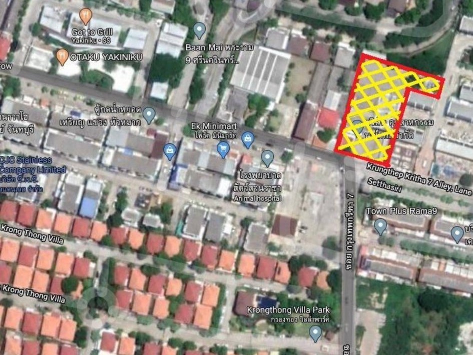 For RentLandPattanakan, Srinakarin : ● Best Price ● Land with a 4-story office building and warehouse, Krungthep Kreetha | 700 sq.w, 4 storey building | Near The Nine, The Mall Bangkapi, Samitivej Srinakarin Hospital, and ABAC University.