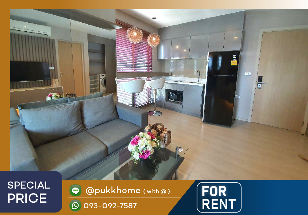 For RentCondoRama9, Petchburi, RCA : Rhythm Asoke 2 🚄 MRT Rama 9 /1 bedroom, room divider, update room every day 📞 Line:@pukkhome (with @ )