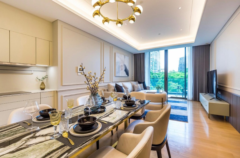 For SaleCondoWitthayu, Chidlom, Langsuan, Ploenchit : ♦ Super Luxury ♦ 0++ floor 126.00 sq.m. | 2 beds 2 baths | near Central Chidlom 6 mins, BTS Chidlom 7 mins, Central Embassy 7 mins