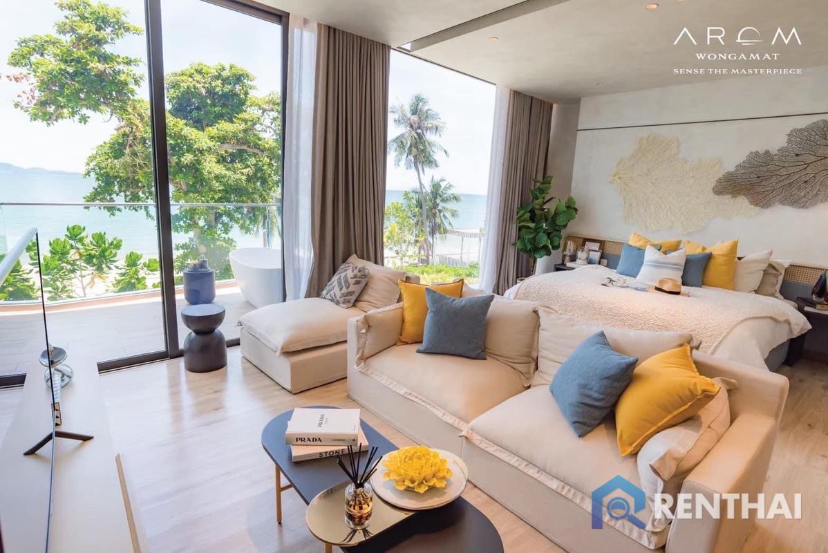 For SaleCondoPattaya, Bangsaen, Chonburi : Arom Wongamat Luxury Condo 1bed  46 sqm