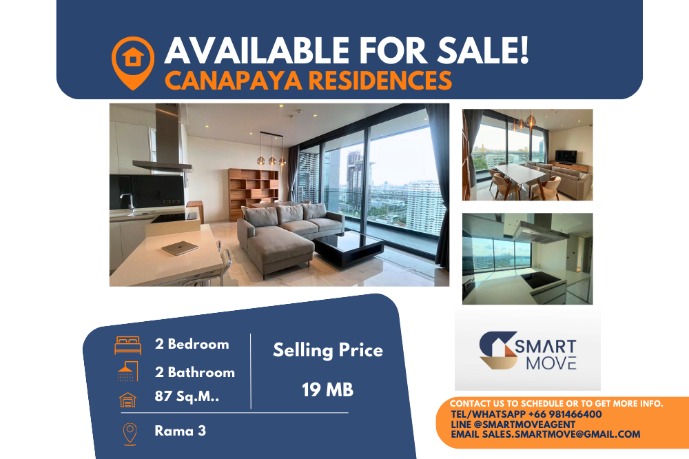 ขายคอนโดพระราม 3 สาธุประดิษฐ์ : Code C20240700011.......Canapaya Residences สำหรับขาย, 2 ห้องนอน, 2 ห้องน้ำ, ชั้นสูง, แต่งครบ, ราคาพิเศษ!!