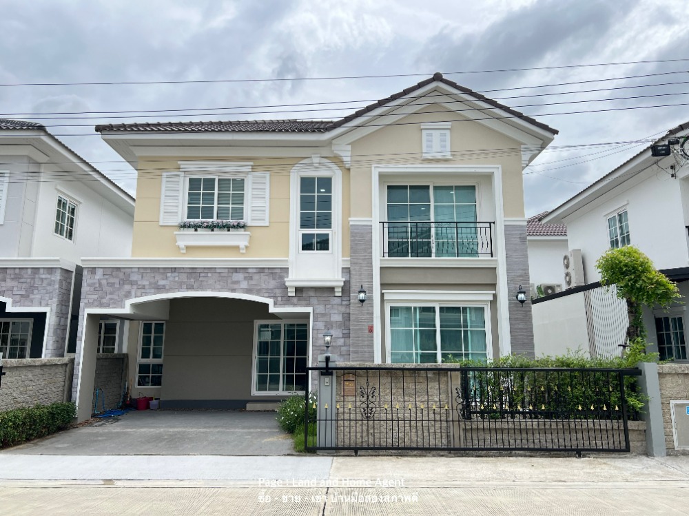 For SaleHouseLadkrabang, Suwannaphum Airport : Twin house for sale, Golden Neo, Bangna, Suan Luang, beautiful house, 4 bedrooms, brand new condition, rarely used.