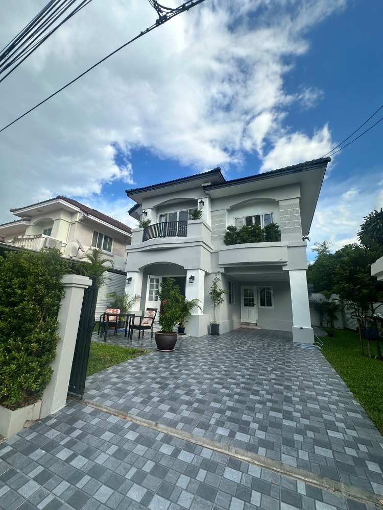 For SaleHouseChaengwatana, Muangthong : Single house, Siwalee, Pak Kret, Tiwanon, 59 sq m., decorated, ready to move in. The most beautiful in the project