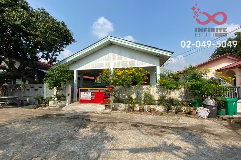 For SaleHouseSeri Thai, Ramkhamhaeng Nida : Single-storey detached house for sale Kheha Thani Village 4, Rat Phatthana Road