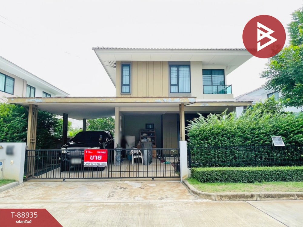 For SaleHousePathum Thani,Rangsit, Thammasat : Single house for sale Khanasiri Village, Rangsit-Khlong 2, Lam Luk Ka, Pathum Thani