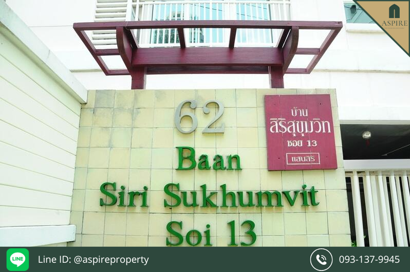 For SaleCondoNana, North Nana,Sukhumvit13, Soi Nana : [For Sale] Baan Siri Sukhumvit 13, Ready to move in, Near BTS Nana