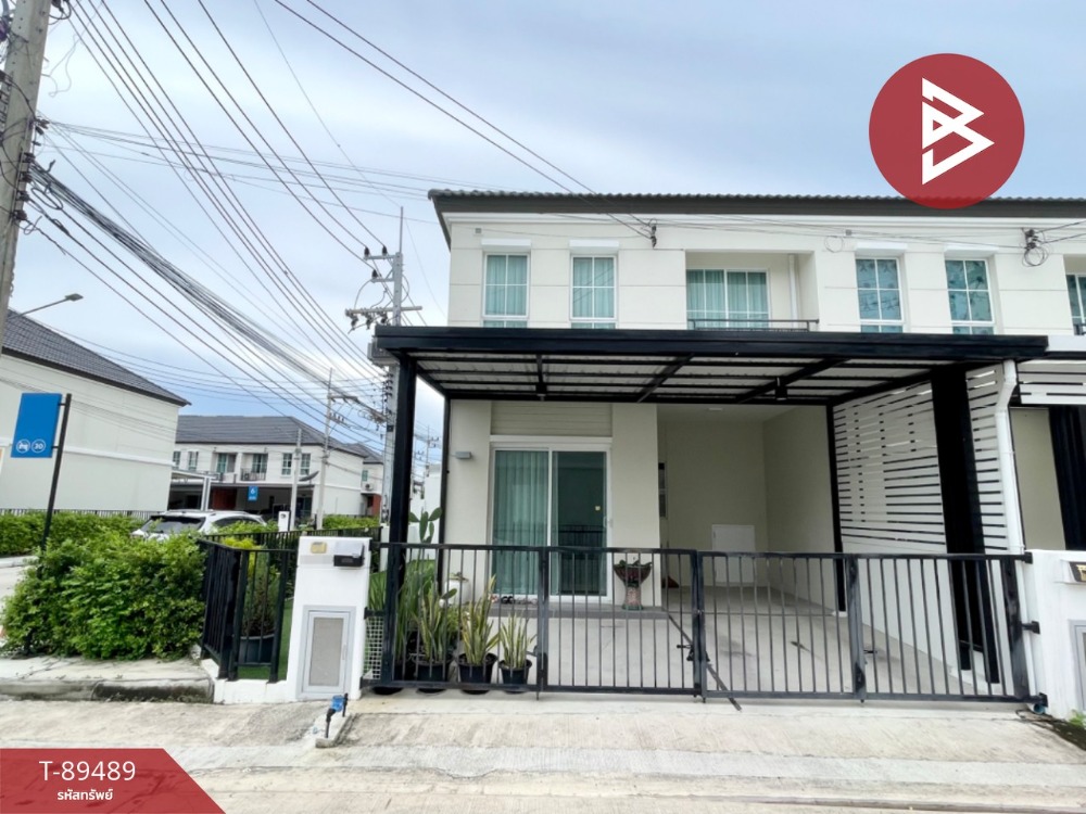 For SaleTownhousePattaya, Bangsaen, Chonburi : Townhouse for sale Pruksa Village Nong Mon-Chonburi 3, ready to move in