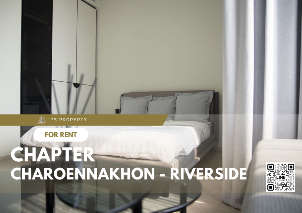 For RentCondoWongwianyai, Charoennakor : For rent 🔺 Chapter Charoennakhon - Riverside 🔺 near BTS Krung Thonburi, complete with furniture and electrical appliances.