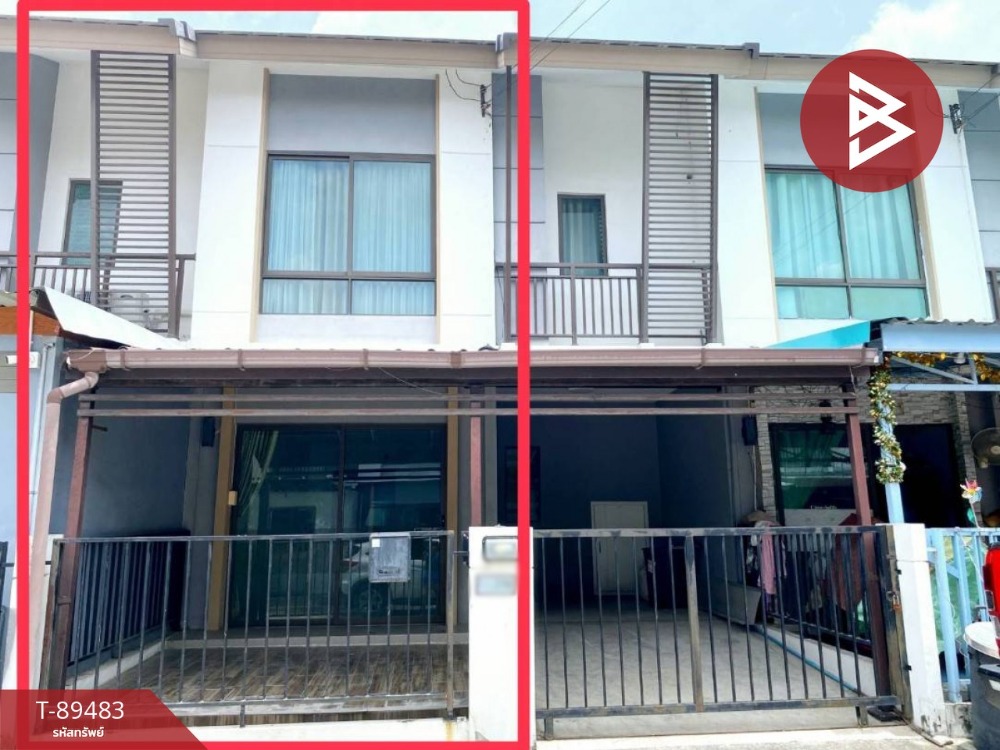 For SaleTownhouseSamut Prakan,Samrong : Townhouse for sale Phutthachart Village 19, Bang Phli, Samut Prakan, ready to move in.