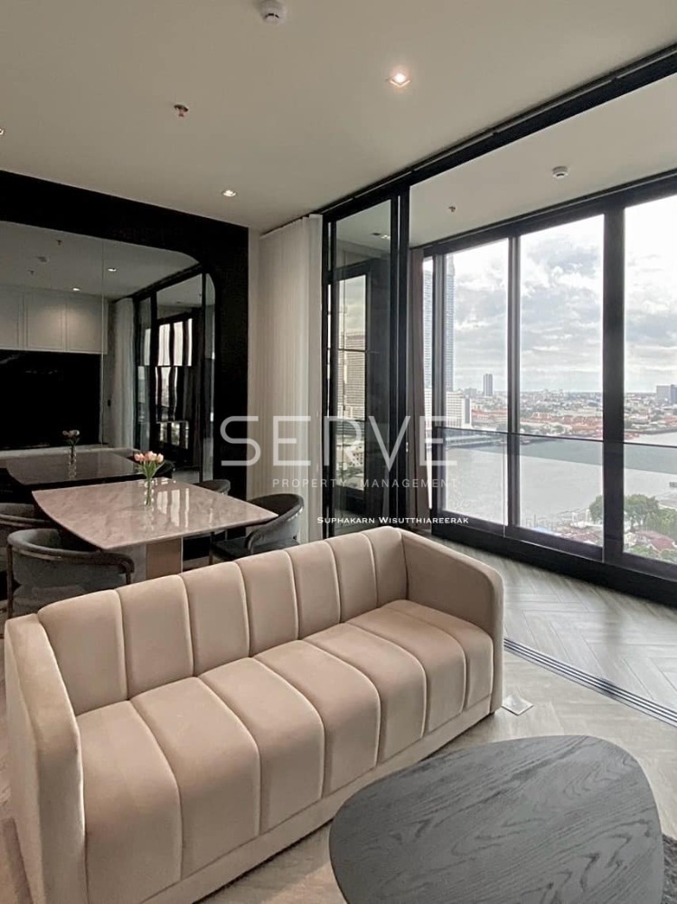 For RentCondoWongwianyai, Charoennakor : 🔥65 K🔥- Best River View 2 Beds Nice Room Good Location Close to Asiatique Riverfront at Chapter Charoennakhon Riverside Condo / For Rent