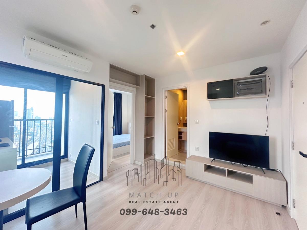 For RentCondoRattanathibet, Sanambinna : FOR RENT⛅Skyline Rattanathibet 🚝 Near the Purple Line 🏙️1 bedroom, 1 bathroom, 31 sq m.