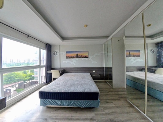 For SaleCondoChaengwatana, Muangthong : Condo for sale, Double Lake Condominium, Phase 1, Muang Thong Thani, size 32 sq m., 6th, lake view, near the Pink Line MRT 600 m.