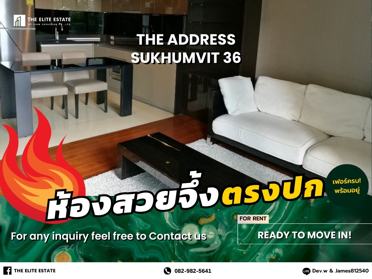 For RentCondoSukhumvit, Asoke, Thonglor : 🐲🍀 Nice room for rent 🐲🍀 THE ADDRESS SUKHUMVIT 61