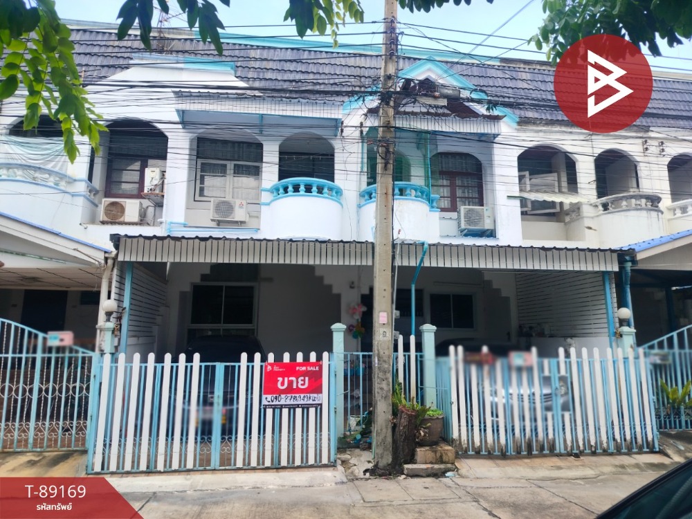 For SaleTownhouseSamut Prakan,Samrong : Townhouse for sale Thep Nakhon Town Village, Theparak Km. 4 (Srisamit), Samut Prakan, ready to move in.