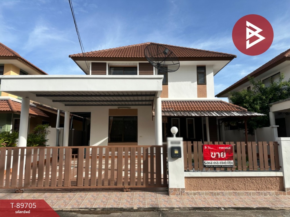 For SaleHousePattaya, Bangsaen, Chonburi : Single house for sale Country Park Village 3, Bang Saen, Chonburi