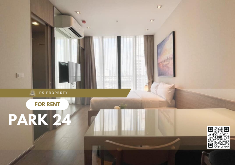 For RentCondoSukhumvit, Asoke, Thonglor : For rent 📍 Park 24 📍 Fully furnished and electrical appliances, near BTS Phrom Phong.