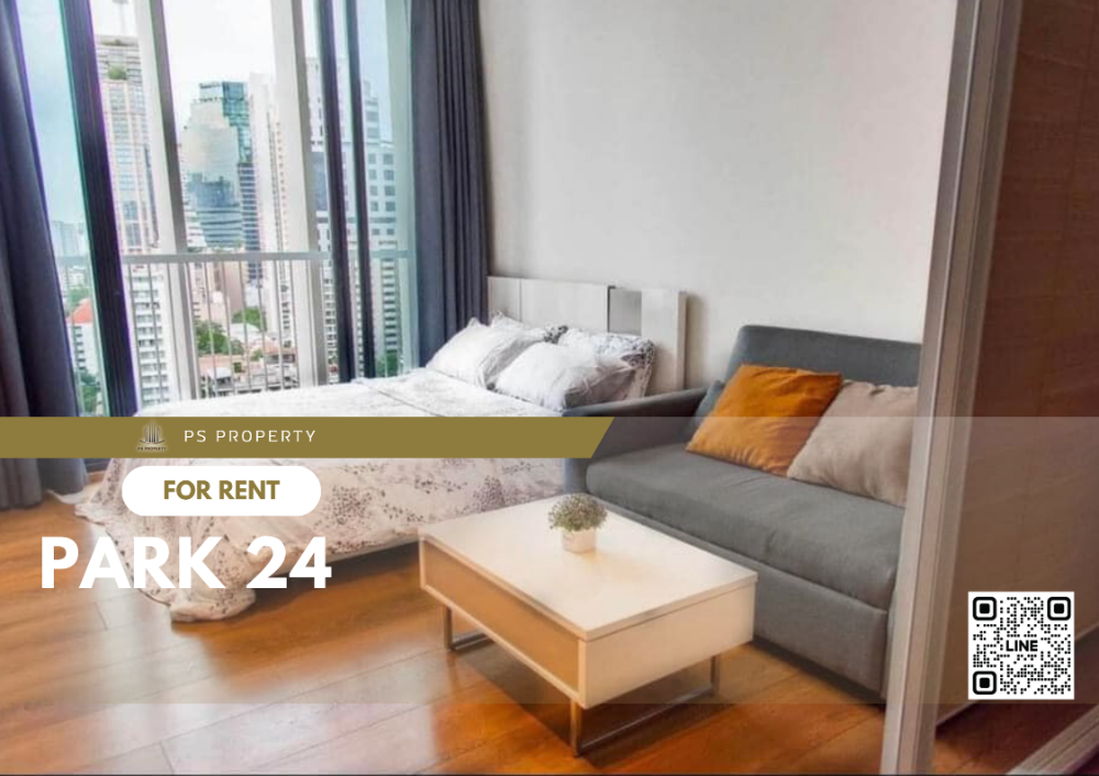 For RentCondoSukhumvit, Asoke, Thonglor : For rent 🌟 Park 24 🌟 near BTS Phrom Phong, complete with furniture and electrical appliances.