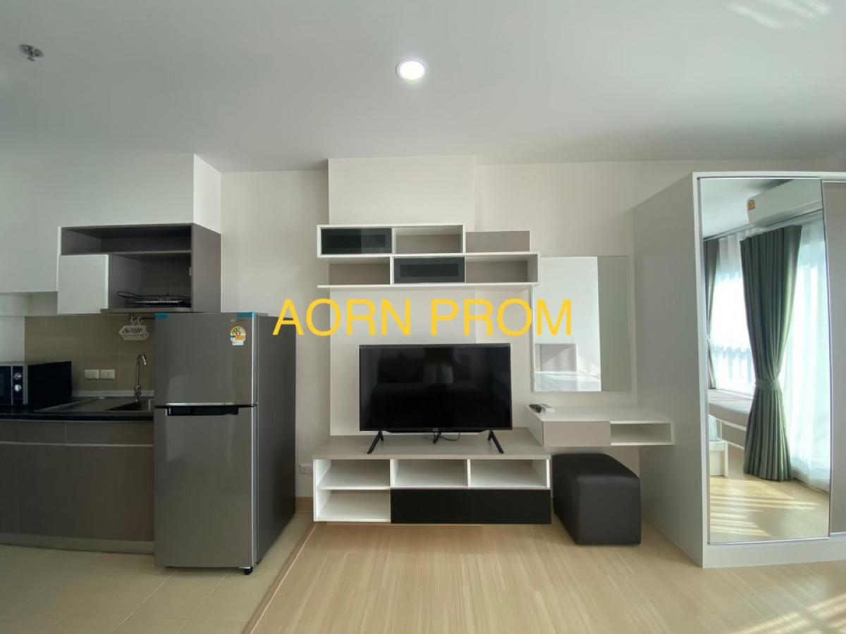 For RentCondoBang kae, Phetkasem : For rent Supalai Veranda Phasi Charoen Station, high floor, open view 🌈Washing machine, 42-inch smart TV, 18,000 BTU air conditioner, water heater, microwave, refrigerator, very beautiful built-in furniture