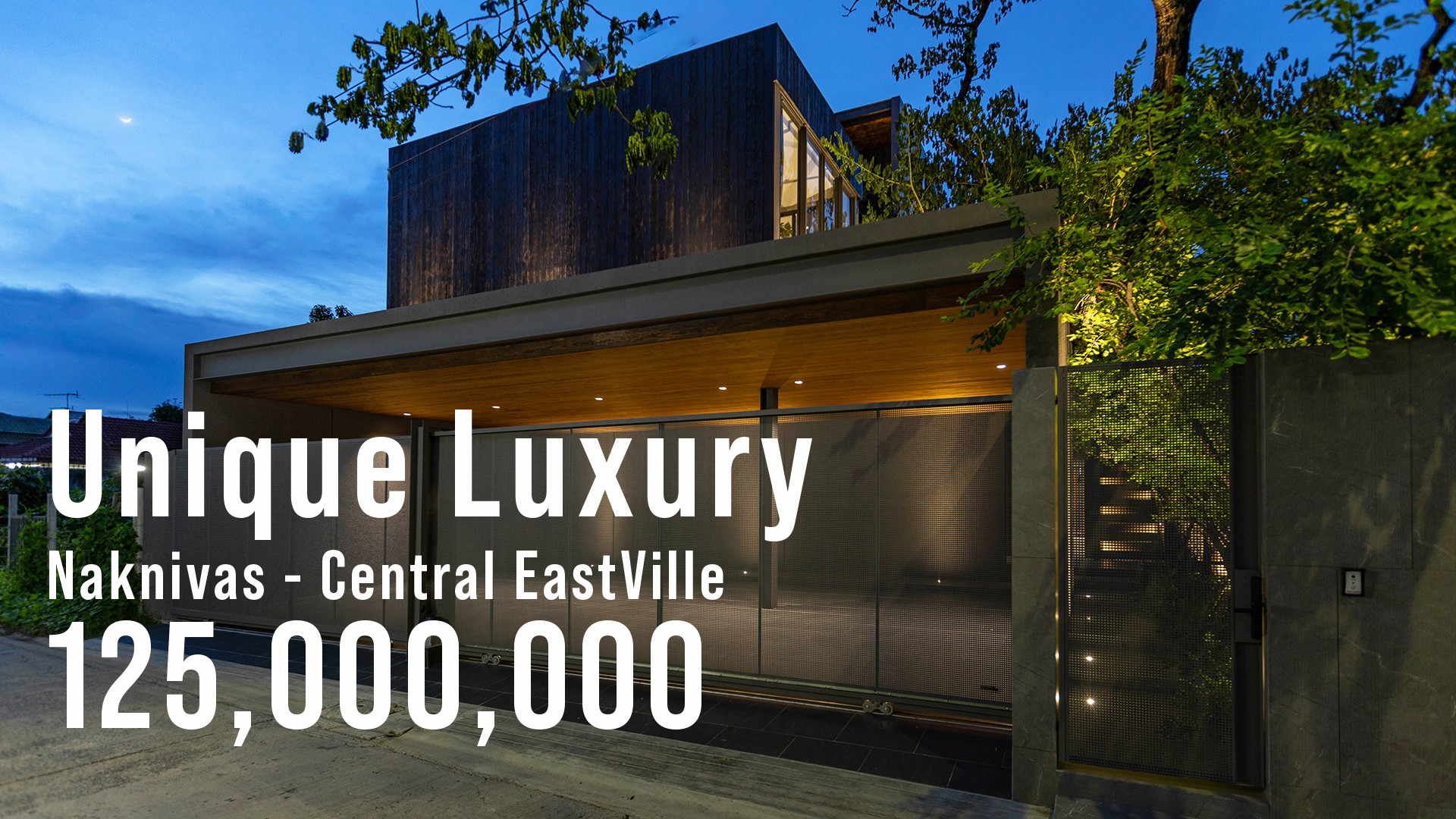 ขายบ้านโชคชัย4 ลาดพร้าว71 : บ้านเดี่ยว 3 ชั้น Unique Luxury นาคนิวาส  Central Eastville   พร้อมสระว่ายน้ำ  ตกแต่งครบพร้อมเฟอร์  125 ล้านบาท