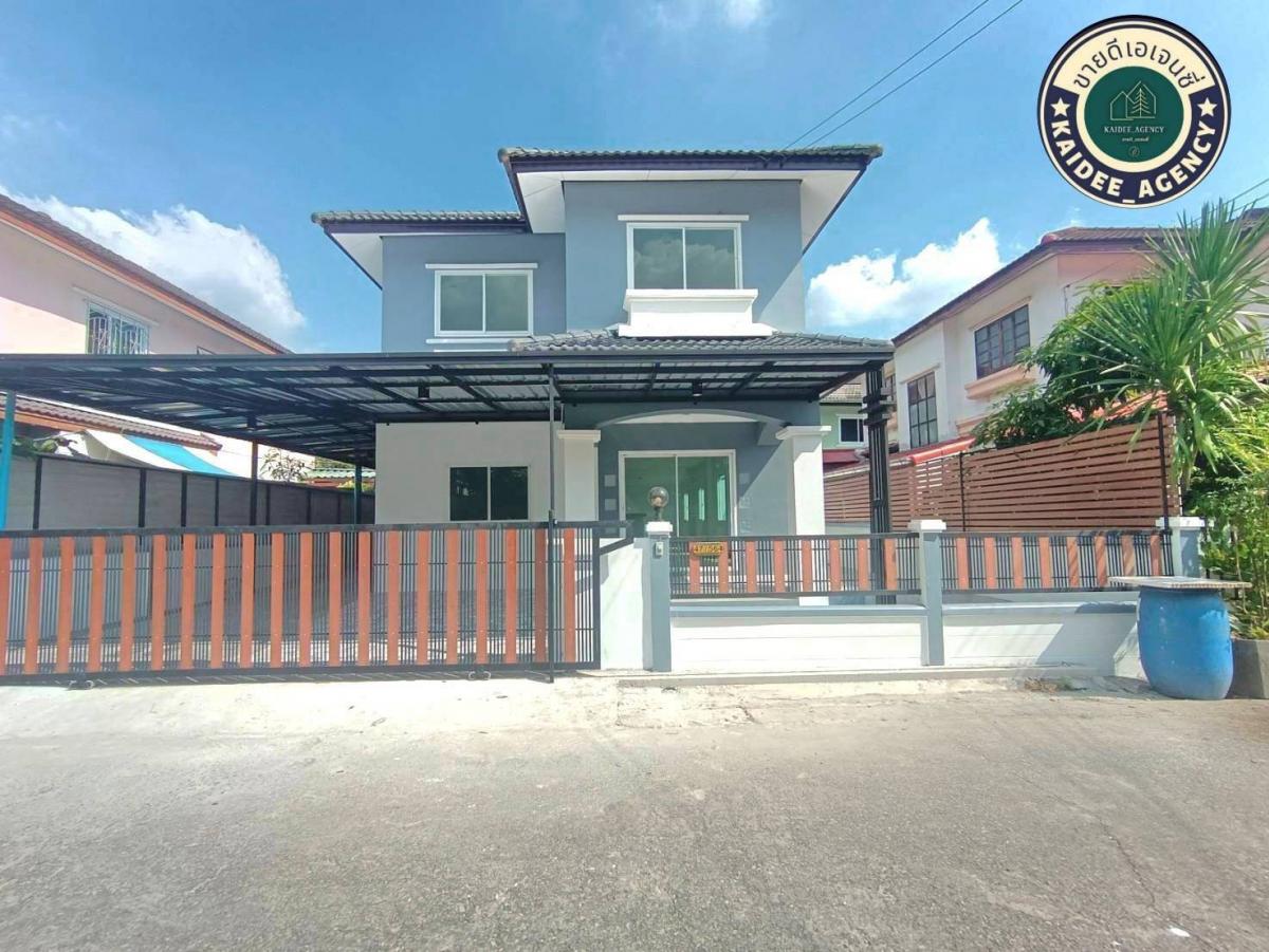 For SaleHouseNawamin, Ramindra : 2-story detached house ,KC Garden Home Village 11 , Soi Nimitmai 40 , Khlong Samwa Minburi, Suwinthawong, near Fashion Island. Near the Pink Line MRT Near Ramindra Road, Phraya Suren, Hathairat, Khlong Song Road, Lam Luk Ka, Maruay Market, Safari World.