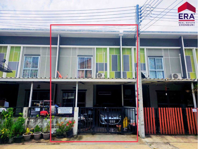 For SaleTownhousePattaya, Bangsaen, Chonburi : Townhome for sale, Prapatsorn Village Grand Ville (Amata-Don Hua Lo)