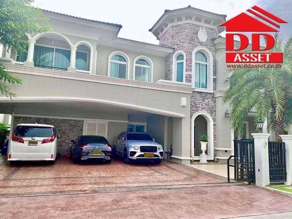 For RentHouseLadkrabang, Suwannaphum Airport : For rent/sale, 2-story luxury house, Two Grande Monaco Bangna-Wongwaen (Two Grande Monaco Bangna - Wongwaen), code H8085.