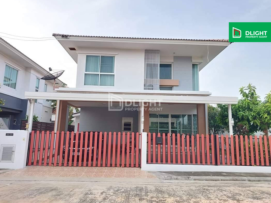 For SaleHouseRathburana, Suksawat : Urgent sale, house at Alicha Village, Suksawat-Pracha Uthit, 67 sq m, 3 bedrooms, 2 bathrooms, price 5.95 million baht.