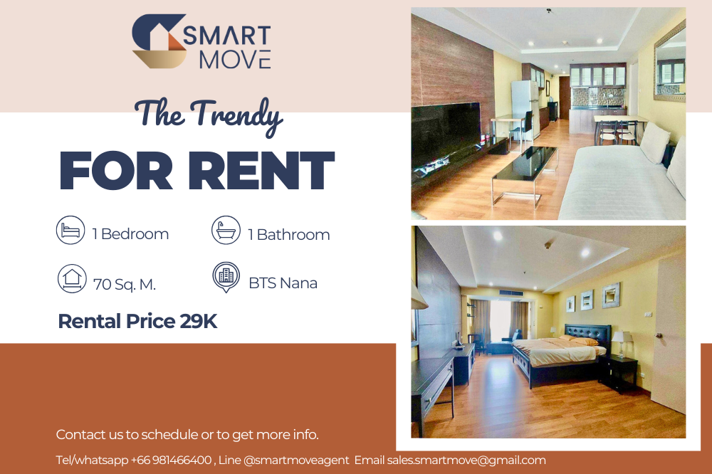 For RentCondoNana, North Nana,Sukhumvit13, Soi Nana : Code C20240700030..........The Trendy for rent, 1 bedroom, 1 bathroom, furnished, ready to move in