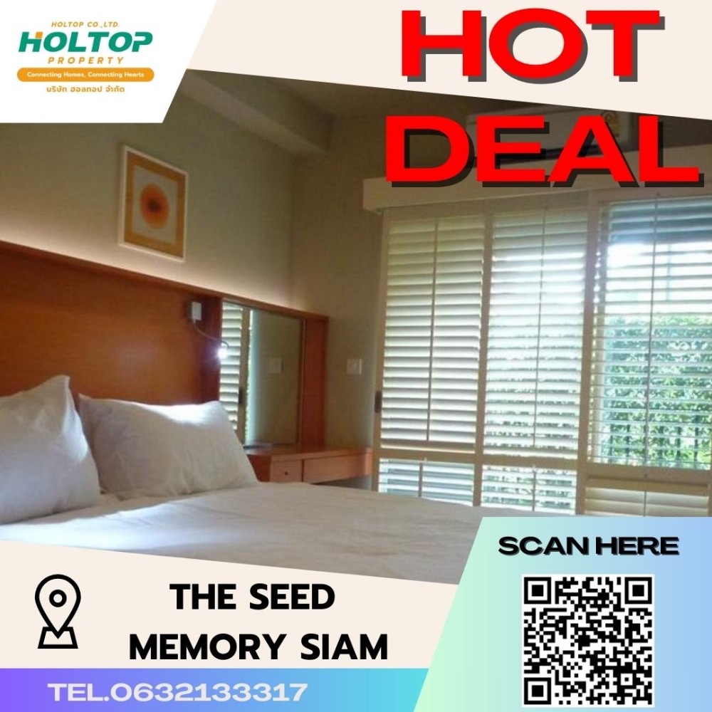 For RentCondoSiam Paragon ,Chulalongkorn,Samyan : N157 Condo for Rent The Seed Memories Siam