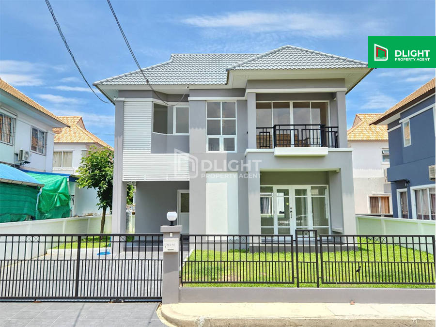 For SaleHouseSamut Prakan,Samrong : Urgent sale, detached house, Rasika Village, Thepharak, 56 sq m, 3 bedrooms, 3 bathrooms, price 4.19 million baht, beautifully decorated, ready to move in, good location.