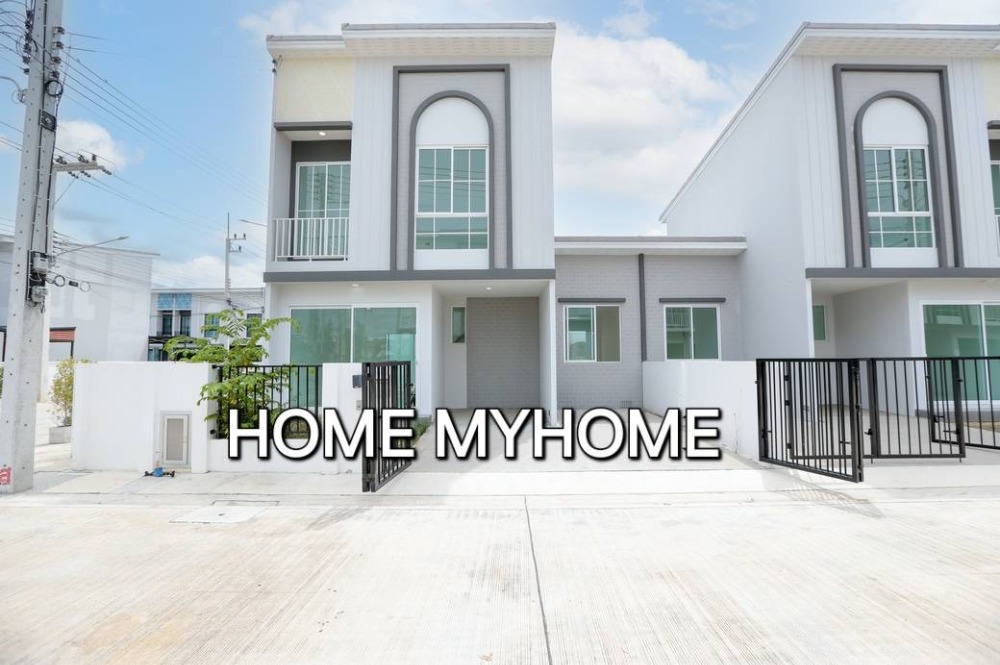 For SaleHousePathum Thani,Rangsit, Thammasat : Selling at a loss, corner semi-detached house Chewa Home Village, Bangkok, Pathum, good condition