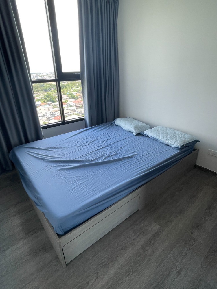 For RentCondoSamut Prakan,Samrong : FOR RENT>> The Origin Sukhumvit - Sailuat E22 Staion>> 2 bedrooms, 18th floor, fully furnished, near BTS Wire Line #LV-MO383