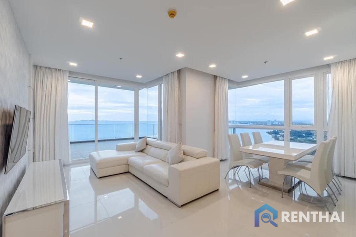 For SaleCondoPattaya, Bangsaen, Chonburi : Luxury beachfront condo 3beds 3baths