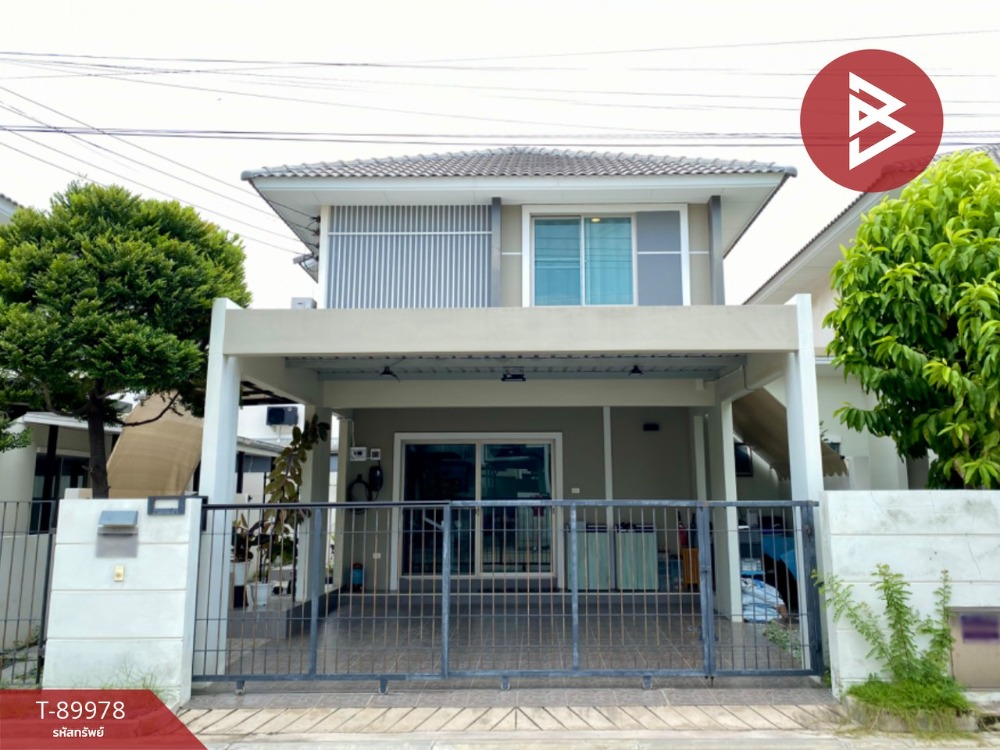 For SaleHousePattaya, Bangsaen, Chonburi : Semi-detached house for sale, Grand Valley Village Sukhumvit - Bypass Nong Mon, Mueang, Chonburi, ready to move in.