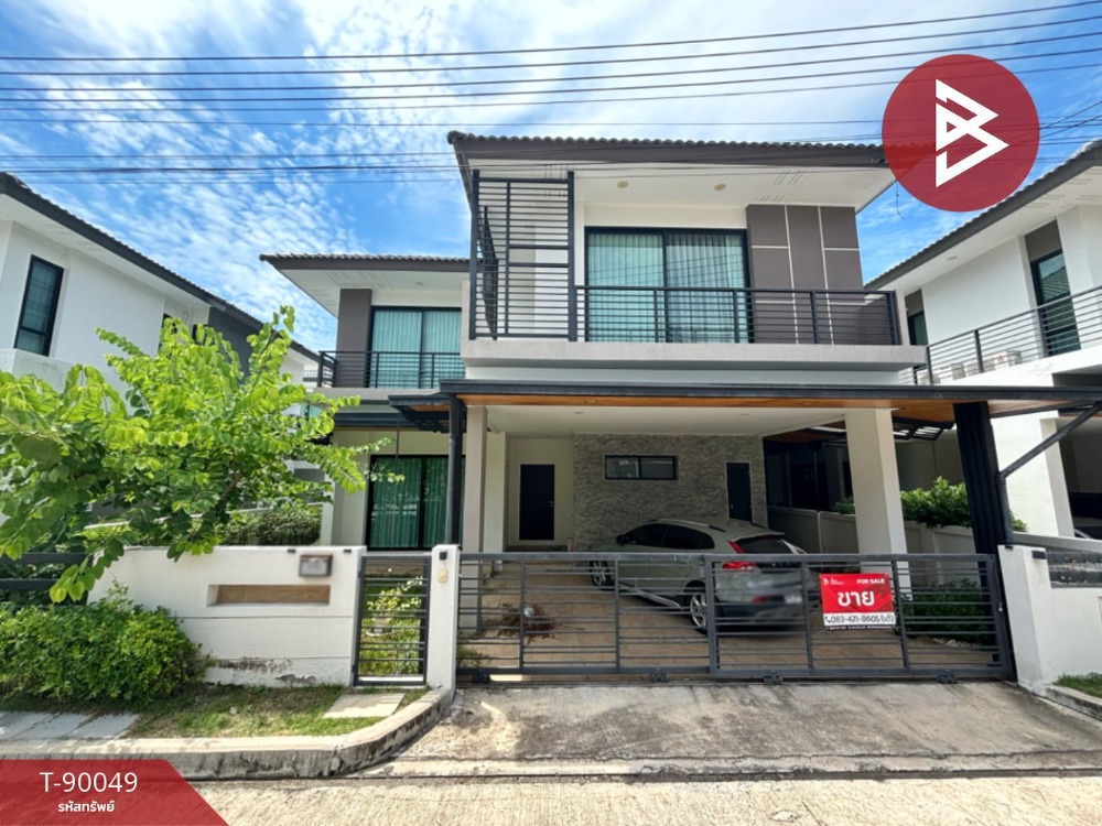 For SaleHousePattaya, Bangsaen, Chonburi : Single house for sale The Serene Village, Chonburi (The Serene) ready to move in.