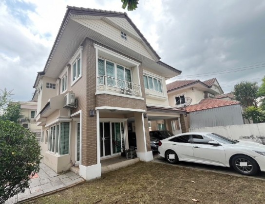 For RentHouseRama5, Ratchapruek, Bangkruai : Call 081-632-0632, 2-storey detached house for rent, Sammakorn Village, Rama 5, Nakhon In, near Rama 5 Market / fully furnished / air conditioning throughout the house / living space