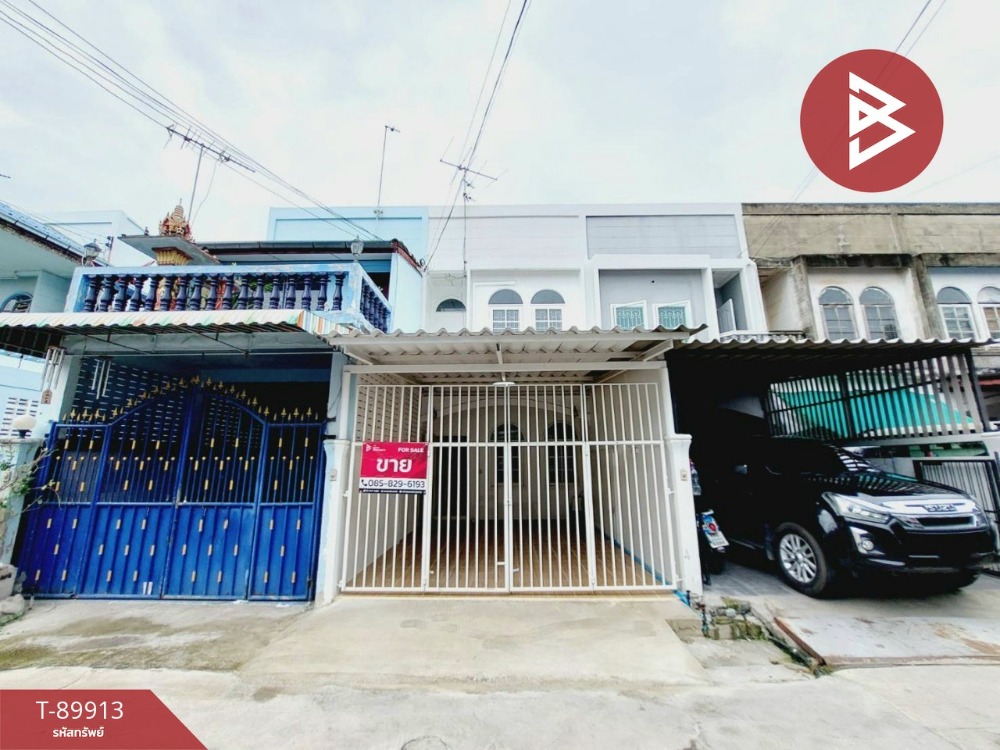 For SaleTownhouseMahachai Samut Sakhon : Townhouse for sale Krathum Baen Village, Samut Sakhon, ready to move in