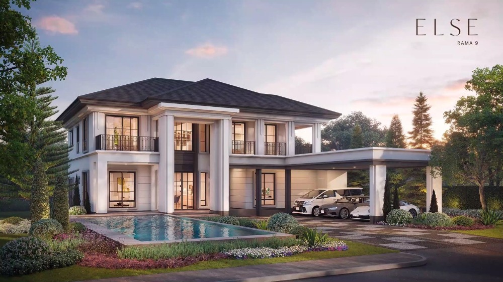 For SaleHouseRama9, Petchburi, RCA : ● LUXURY CLASS ● Detached house, 2 floors, 4 bedrooms | 152.00 sq.w 425.00 sq.m. | near FoodLand 6 mins, The Mall Ramkhamhaeng 7 mins, Ekamai International School 13 mins