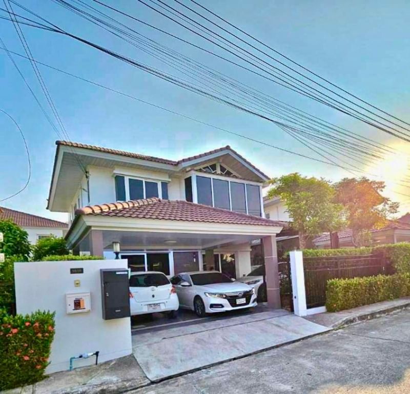 For SaleHousePattaya, Bangsaen, Chonburi : 2-story detached house for sale, Supalai Park Ville, Sriracha, beautiful second-hand house, newly renovated.