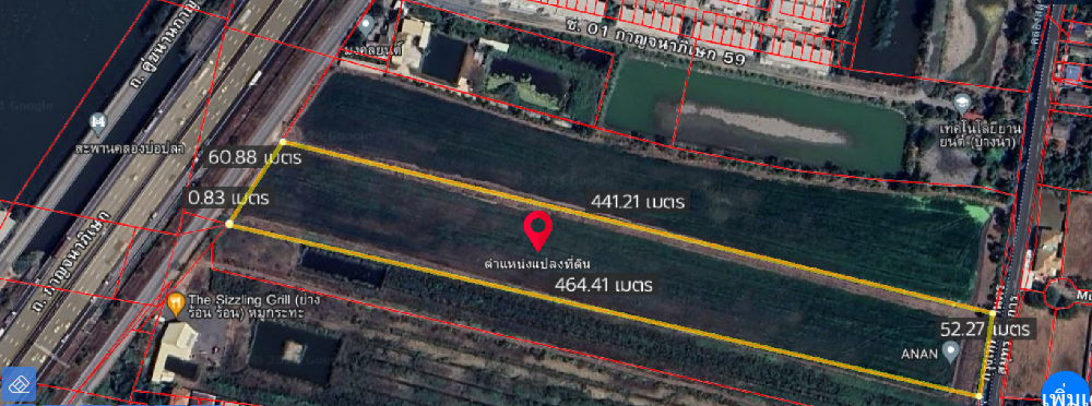 For SaleLandLadkrabang, Suwannaphum Airport : Empty land next to Kanchanaphisek Parallel Road / 31 rai 24 square wah (for sale), Land next to Kanchanaphisek Parallel Road / 12.28 Sqaure Meter (FOR SALE) JANG174