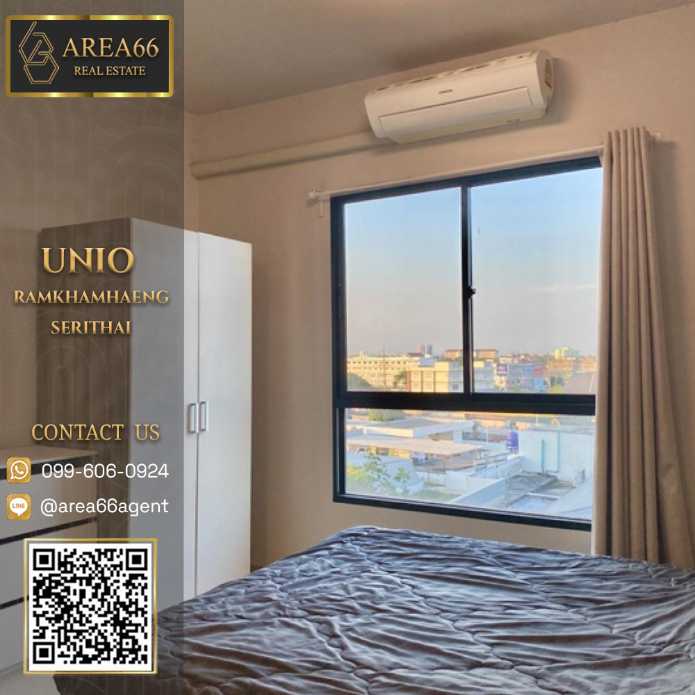 For SaleCondoSeri Thai, Ramkhamhaeng Nida : 🔥 For sale!! Condo Unio Ramkhamhaeng-Seri Thai