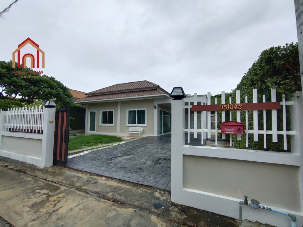 For SaleHouseHuahin, Prachuap Khiri Khan, Pran Buri : Pool villa for sale Hua Hin, Soi Huai Mongkol 19, fully furnished, quiet, near Dinosaur Market. Beautifully decorated and ready to move in.