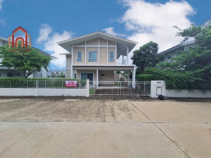 For SaleHouseNonthaburi, Bang Yai, Bangbuathong : Cheap detached house for sale with furniture, Kanasiri Pinklao-Kanchana.  There are many routes to enter and exit. Near Central Salaya Department Store