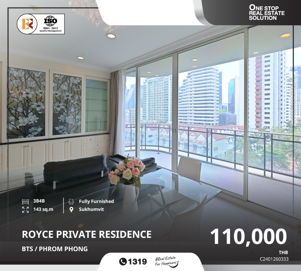 For RentCondoSukhumvit, Asoke, Thonglor : Royce Private Residences, near BTS PHROM PHONG