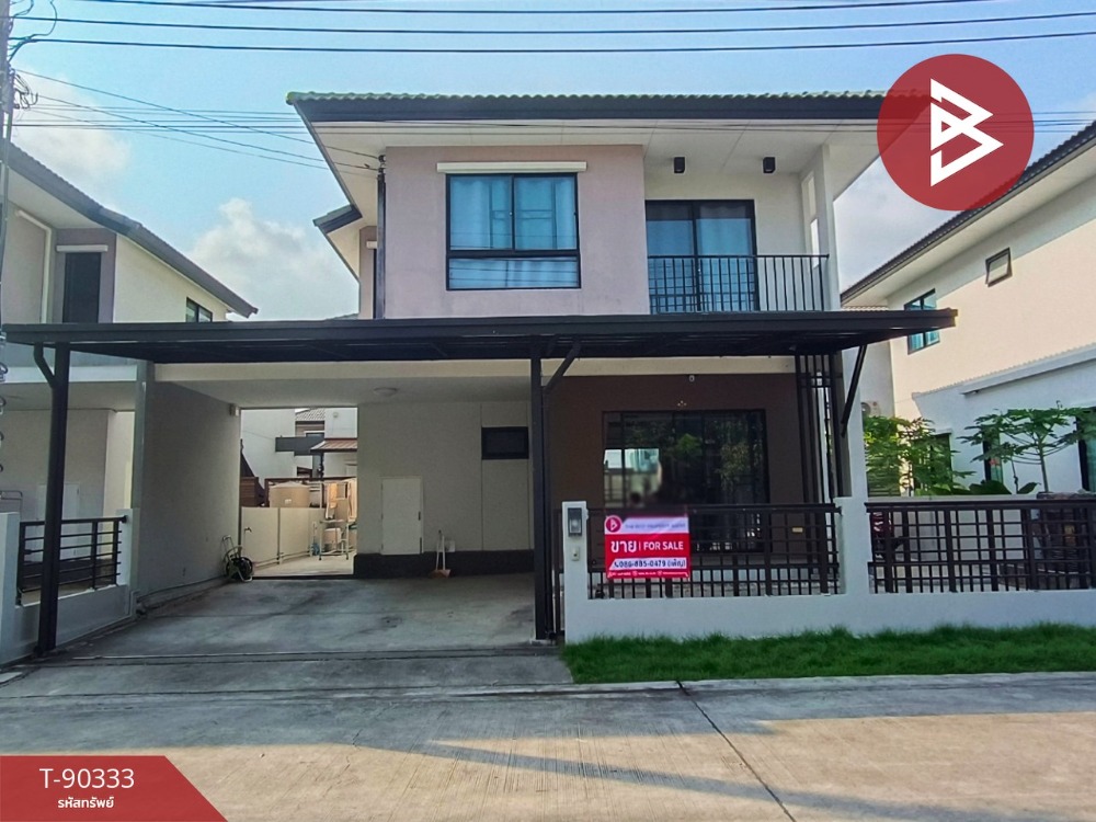 For SaleHouseSamut Prakan,Samrong : Single house for sale The Trust Village Suvarnabhumi-Theparak (The Trust Suvarnabhumi-Teparak) Samut Prakan