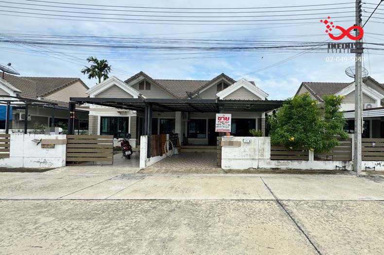 For SaleHousePattaya, Bangsaen, Chonburi : Single-storey detached house for sale, 39.2 square wah, Naraville Phanthong, Sukprayoon Road, Chonburi