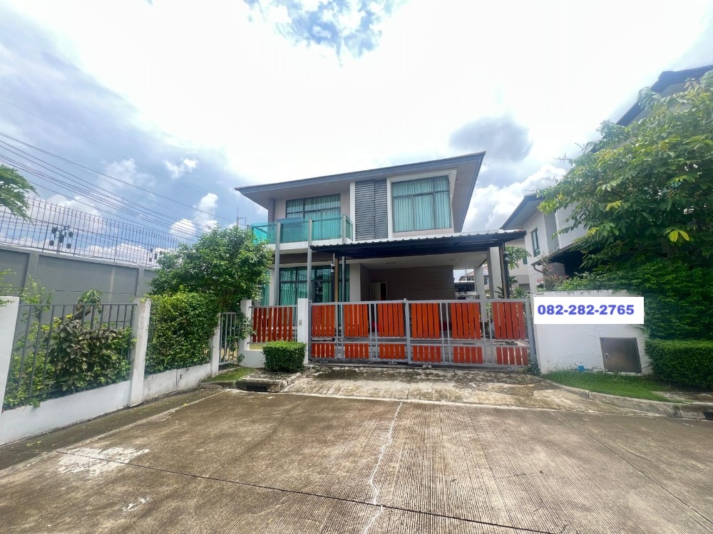 For SaleHouseLadkrabang, Suwannaphum Airport : Corner house, 68 sq m, 4 bedrooms, 3 bathrooms, 2-story detached house, Setthasiri, On Nut, Srinakarin.